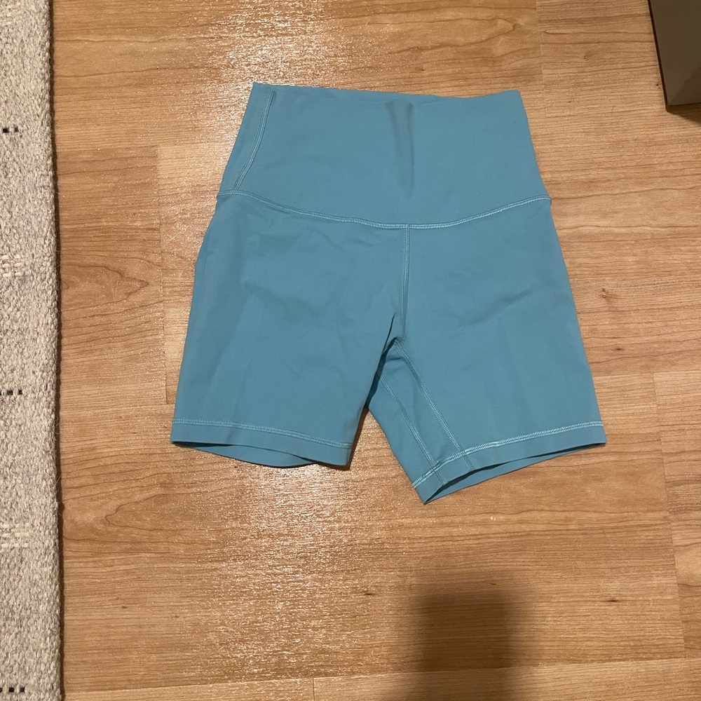 lululemon athletica Teal Bike Shorts